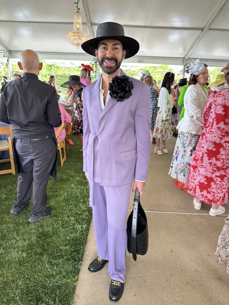 Fady Armanious at the 'Hats in the Park' luncheon benefiting Hermann Park Conservancy.