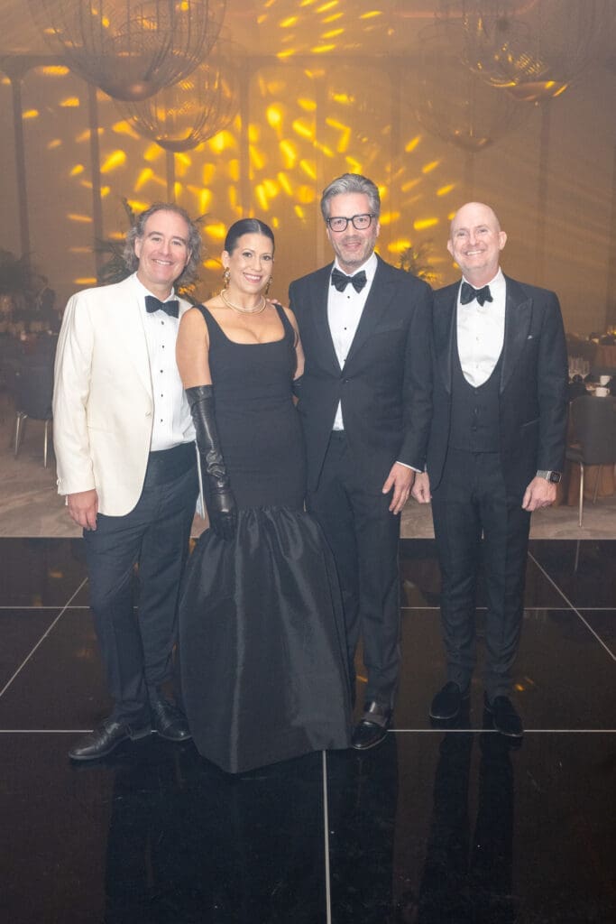 Antoine Plante, Ally Shell, Martijn van Koolwijk, Brian Ritter at the Mercury Chamber Orchestra 'Moonlight Serenade' gala (Photo by Jacob Power)