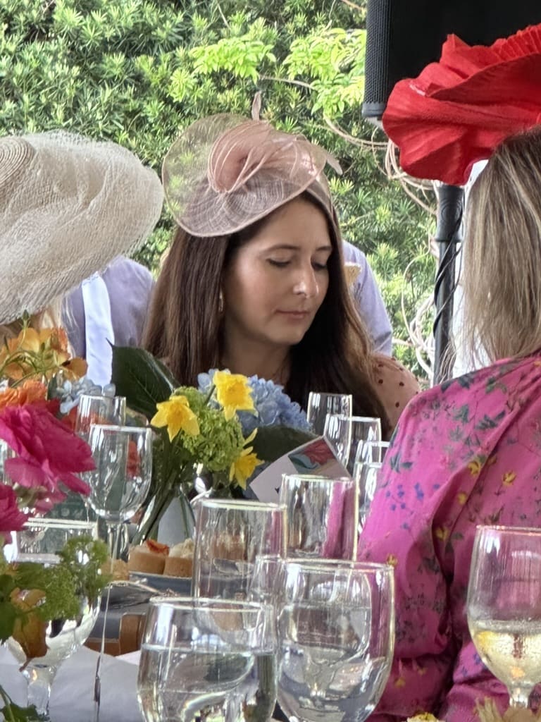 Tara Martin at the 'Hats in the Park' luncheon benefiting Hermann Park Conservancy.