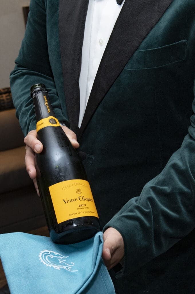 Champagne flowed! (Photo by Tamytha Cameron )