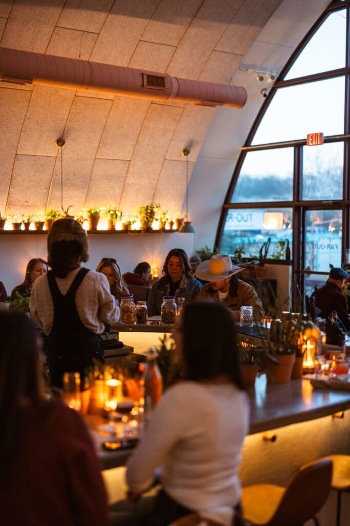 The former Wriggly Tin space in Fair Park has transformed into something much more interesting with Far-Out. (Photo by Paul Torres Garcia at Sobremesa Studios)