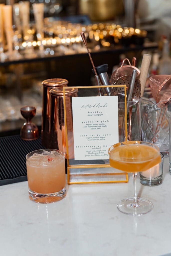 The Balmain event featured special cocktails and bubbles. (Photo by Celeste Cass)