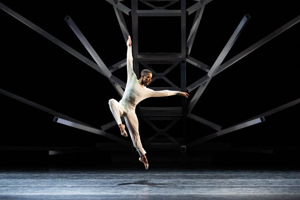 Houston Ballet First Soloist Harper Watters in Justin Peck’s 'Under the Folding Sky'
(Photo by Lawrence Elizabeth Knox (2023) courtesy of Houston Ballet)
