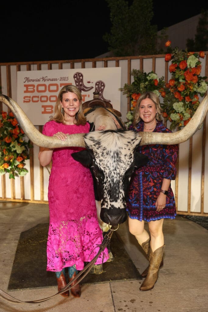 Claudia Kreisle, Katherine Taylor at Memorial Hermann Foundation’s 'Boot Scootin' Boogie' (Photo by Priscilla Dickson)