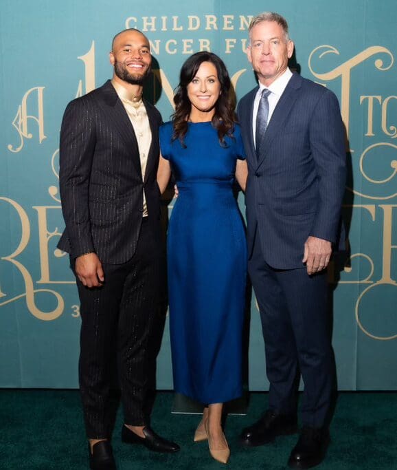 Icons Roger Staubach, Troy Aikman, and Dak Prescott all participate in CCF’s flagship fundraiser each spring. 