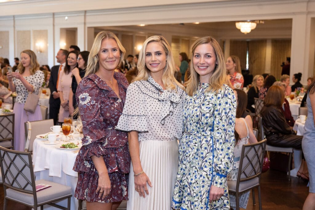 Dana Greer, Kelly Mattson, Lindsey Engleman at Children's Museum Houston Friends and Family Luncheon. (Photo by Wilson Parish)