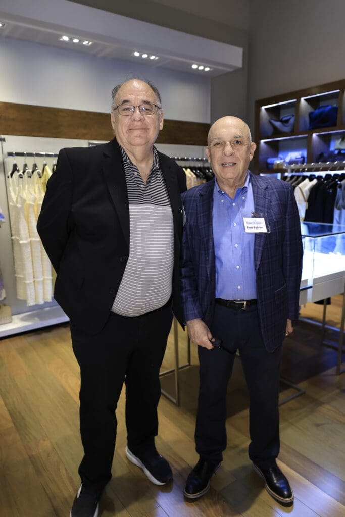 Dave French, Barry Palmer at the Elizabeth Anthony kick-off for the Make-A-Wish gala (Photo by Quy Tran)