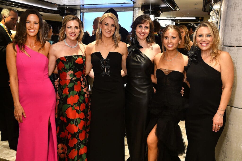 Emily Smith, Lauren Fertitta, Amber Howard, Kris Del Prete, Kady Valer, April Tarkington at the San Luis Salute (Photo by Dave Rossman)