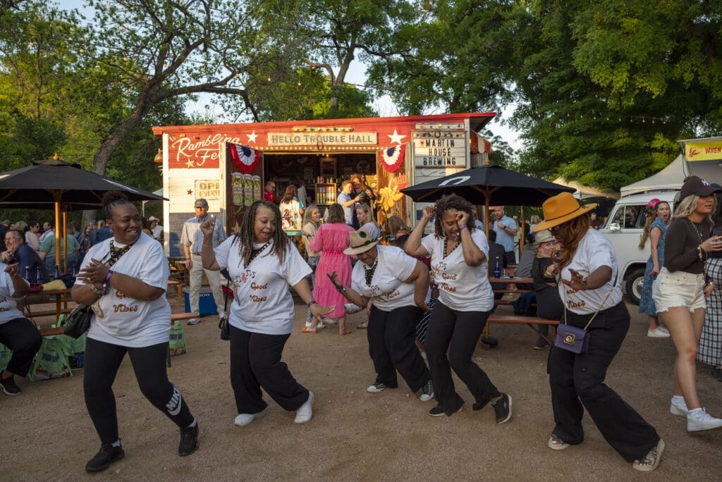 Live music fills the air at every festival. (Photo by Nancy Farrar)