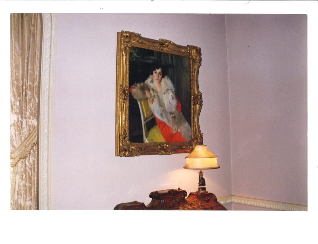 A portrait of Florence Crespi, painted by Italian artist Ambrogio Alciati.  (Photo by Briggs Freeman Sotheby's International Realty)