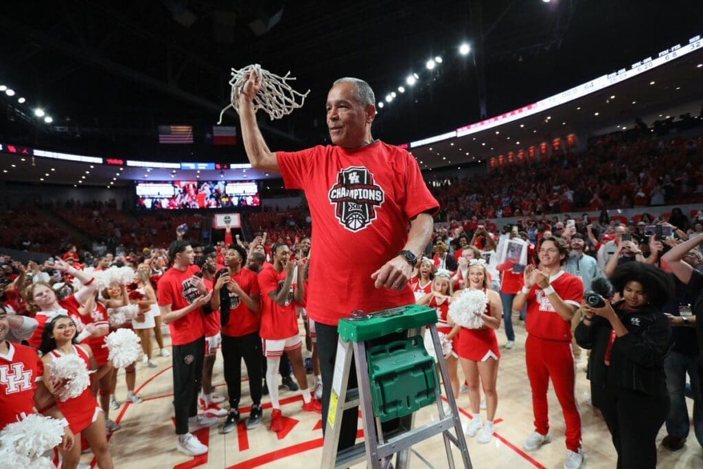 Kelvin Sampson Shares His Joy As Houston Goes Back To Back, Points To LJ Cryer’s Leadership Leap — Inside the Sweetest Of Repeat Big 12 Ladder Climbs