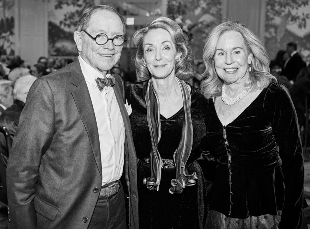 William Cannady, Kathy Davis, Angela Caughlin Cannady at The Heritage Society's 70th Platinum Jubilee Anniversary. (Photo by PWL Studio, Fulton Davenport)