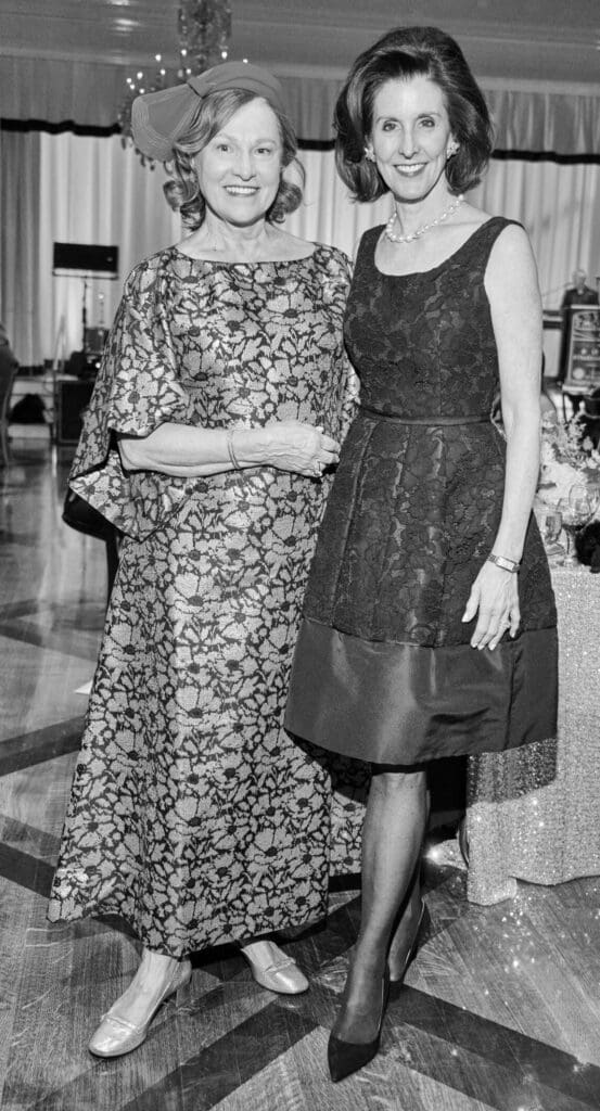 Minnette Boesel, Phoebe Tudor at The Heritage Society's 70th Platinum Jubilee Anniversary. (Photo by PWL Studio, Fulton Davenport)