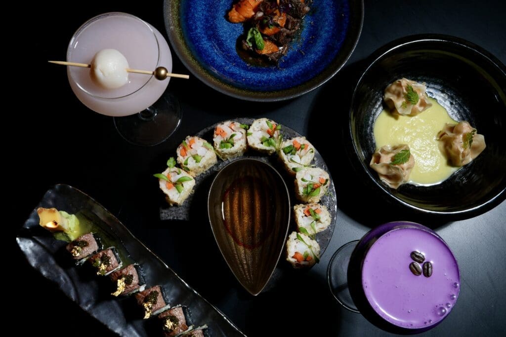 An array of the Asian inspired bites and drinks at the new Haii Keii. (Photo by Karter Kendrick)