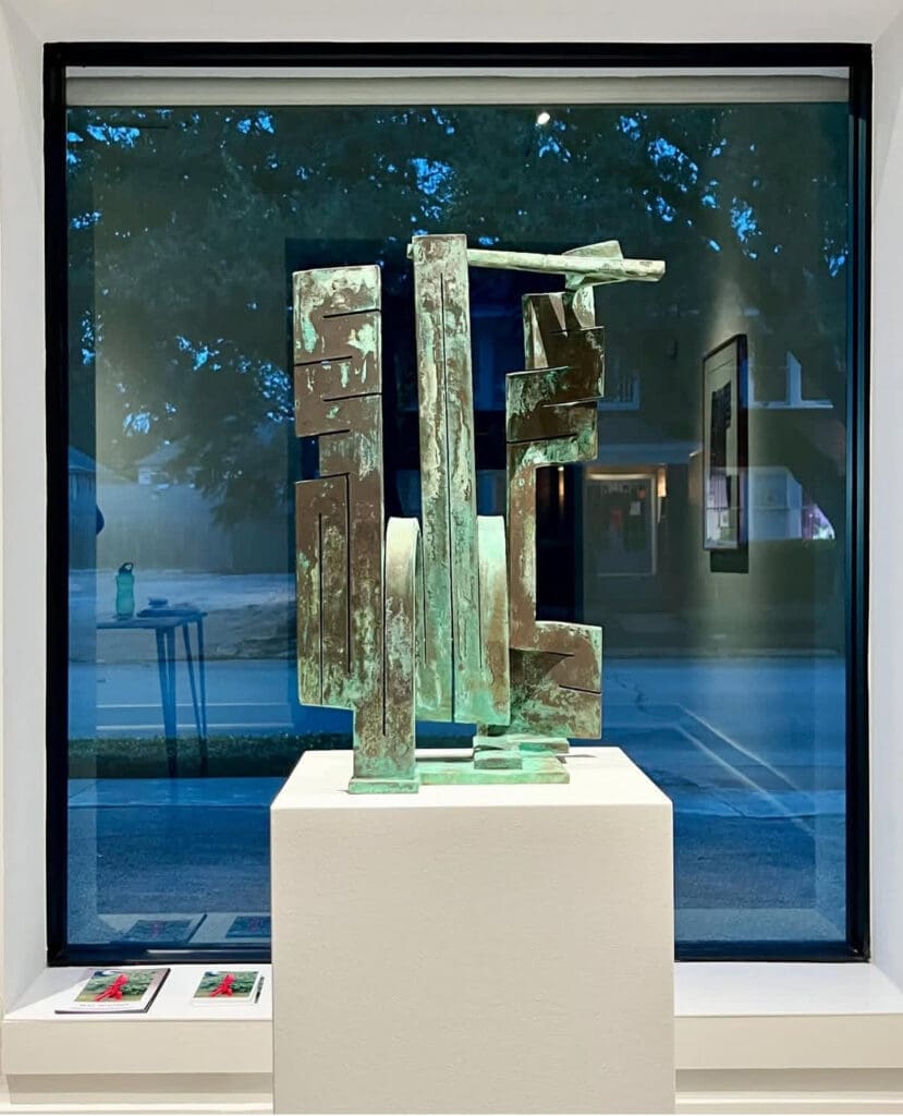 An installation view of the "Mac Whitney: Interconnected Elements" solo exhibition at the Andrew Durham Gallery, December 7, 2024-January 7, 2025. (Courtesy Andrew Durham Gallery, Houston)