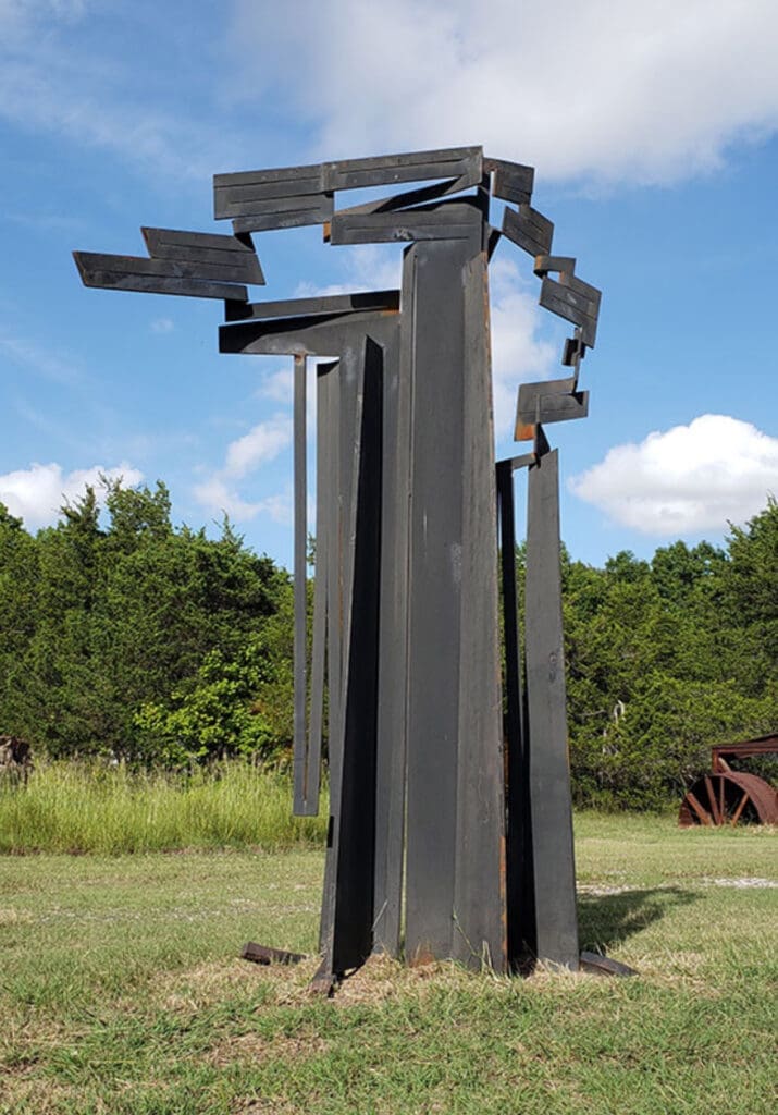 An installation view of a Mac Whitney sculpture. (Courtesy Kirk Hopper Fine  Art, Dallas)
