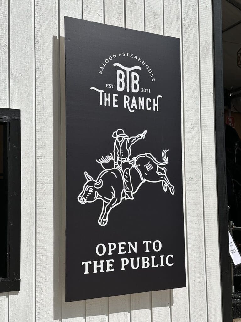 The Ranch + Steakhouse logo (Photo by Shelby Hodge)