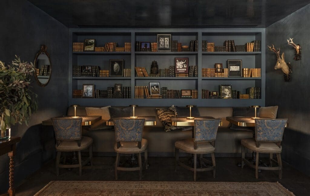 Kara Childress' talent shines in the library at Hotel Granduca (Photo by Julie Soefer)