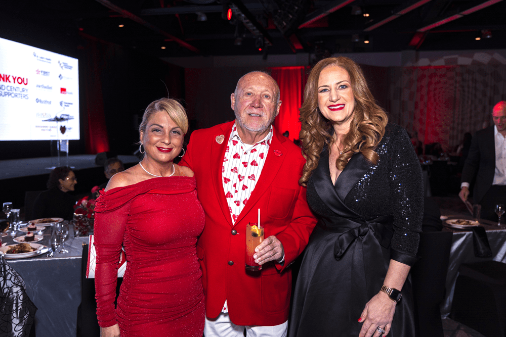 Lisa Butler, George Lindahl and Lisa Fenley at the Heart Ball. (Photo by 209 Photobooth Company)