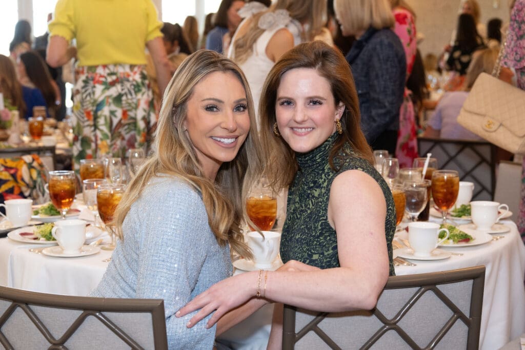 Emcee Chita Craft, Jenna Lindley at Children's Museum Houston Friends and Family Luncheon. (Photo by Wilson Parish)