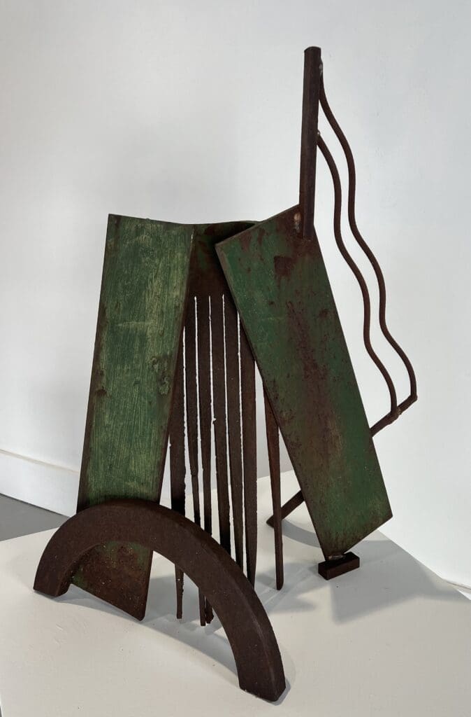 Mac Whitney's "Untitled," 1981. This steel sculpture appears in "Mac Whitney: Scuptures from the 1970s," a posthumous exhibit in honor of late sculptor Mac Whitney at Kirk Hopper Fine Art in Dallas from March 8-May 24, 2025. (Courtesy Kirk Hopper Fine Art, Dallas)
