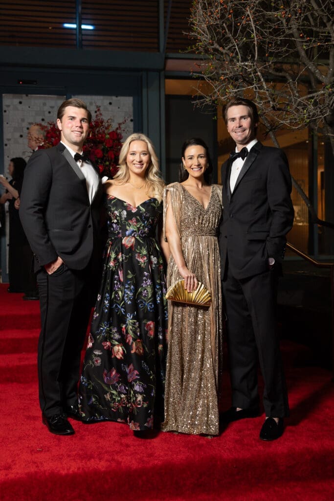 Matt Fitzgerald, Malia Willis, Callie & Andy Gaines at the Houston Museum of Natural Science gala (Photo by Mike Rathke)