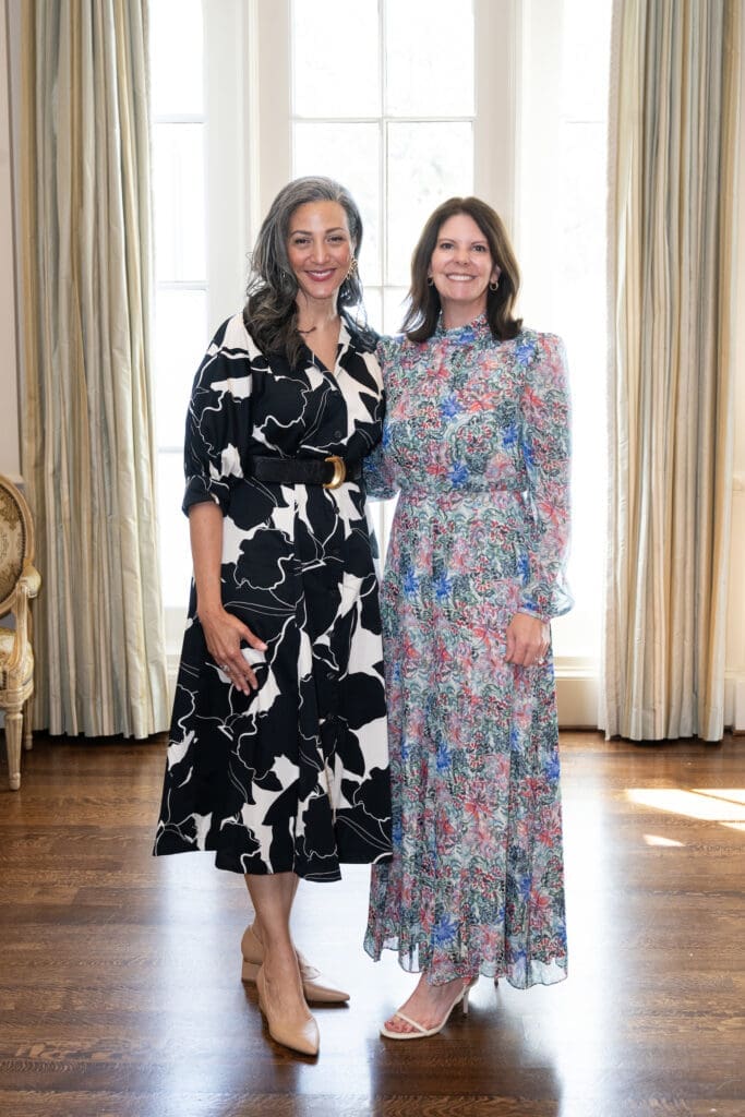 Children's Museum CEO Rayanne Darensbourg, Alison Powell at Children's Museum Houston Friends and Family Luncheon. (Photo by Wilson Parish)