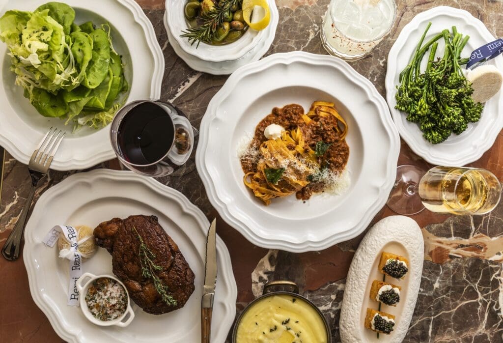 An array of dishes found at the new Remi Restaurant at Hotel Granduca where Talented executive chef Maurizio Ferrarese oversees the kitchen. (Photo by Julie Soefer)