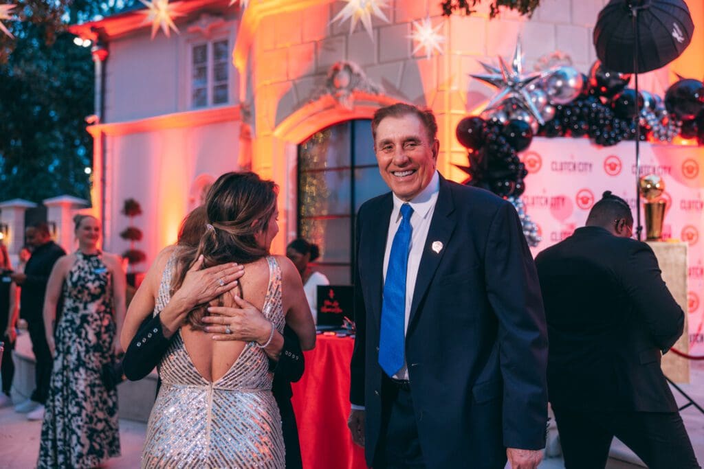Rudy Tomjanovich at the Rockets Clutch City Foundation gala held on the grounds of the Fertitta family home in River Oaks.  (Photo courtesy of Rockets.com)