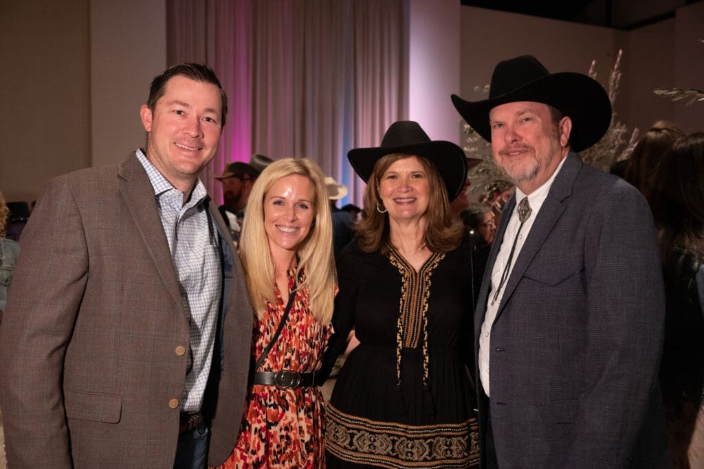 Ryan & Megan Nunn, Jennifer & Jeff Moseley at Memorial Hermann Foundation’s 'Boot Scootin' Boogie' (Photo by Daniel Ortiz)