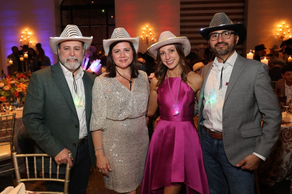 Scott & Erica Sevigny, Michelle & Inti Gonzalez at Memorial Hermann Foundation’s 'Boot Scootin' Boogie' (Photo by Priscilla Dickson)
