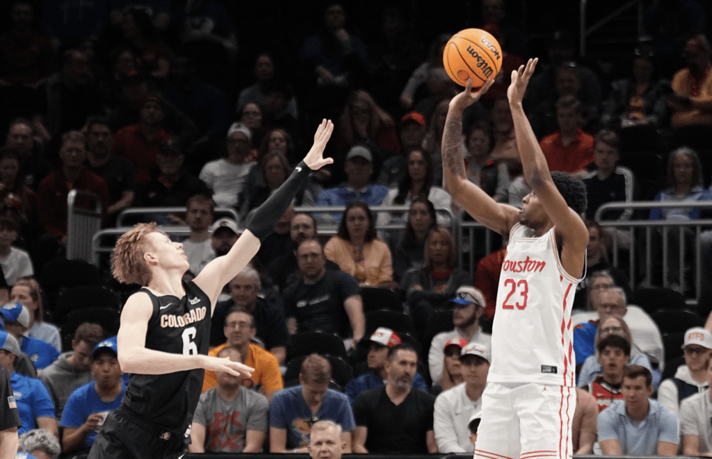 Terrance Arceneaux showed off his potential in his first BIg 12 Tournament game for Houston.(@UHCougarMBK)