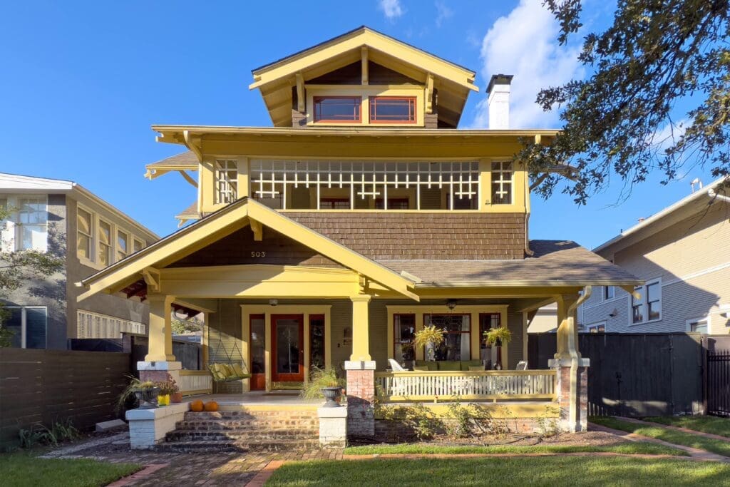 Charles Stava and Jacob Garber-Stava were awarded for the restoration of for the Martha Perlitz House (Photo by Jim Parsons)