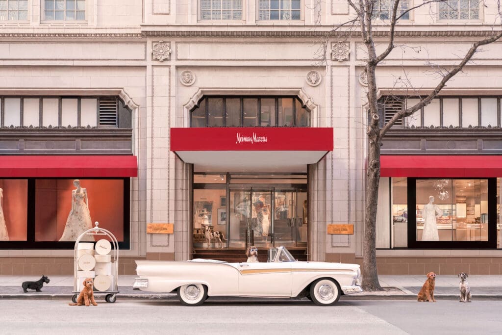 Gray Malin's "The Arrival, Neiman Marcus, Downtown Dallas," 2025 (Courtesy Gray Malin and Neiman Marcus © Gray Malin)