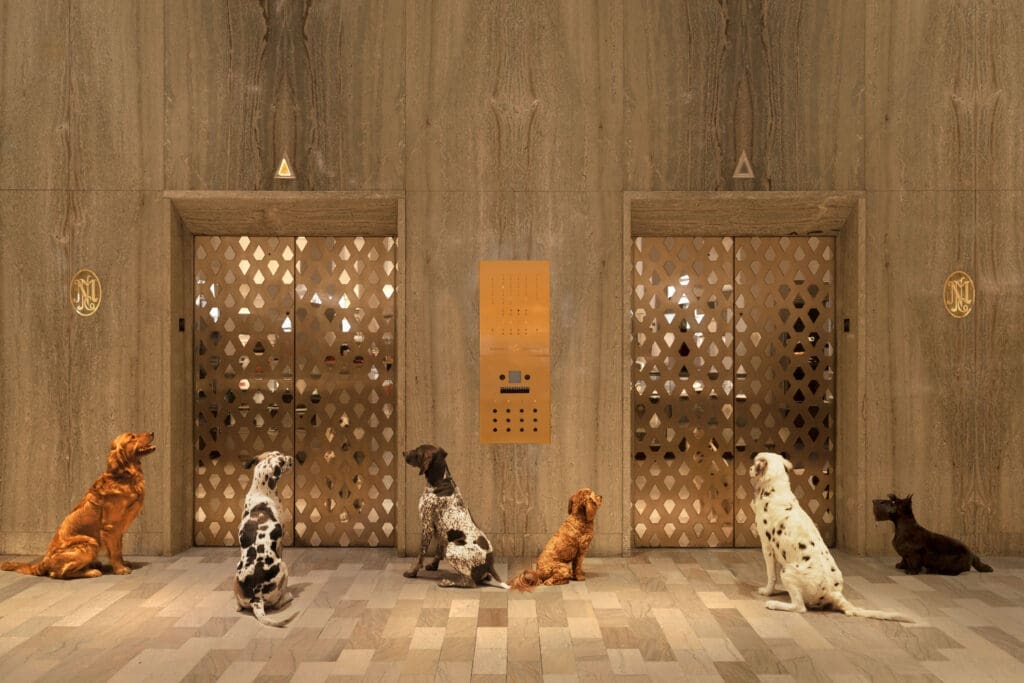 Gray Malin's "The Elevators, Neiman Marcus, Downtown Dallas," 2025 (Courtesy Gray Malin and Neiman Marcus © Gray Malin)