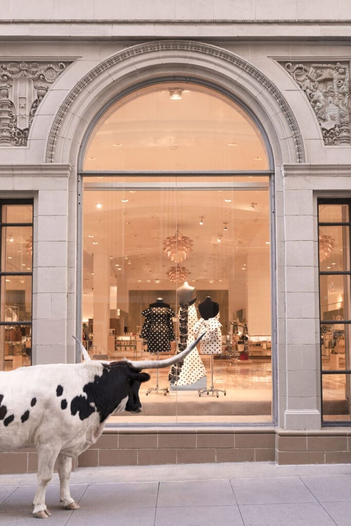 Gray Malin's "Window Shopping, Neiman Marcus, Downtown Dallas," 2025 (Courtesy Gray Malin and Neiman Marcus © Gray Malin)