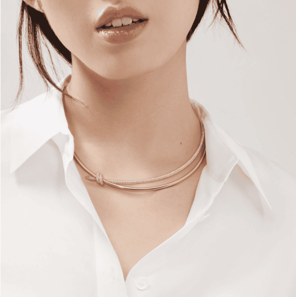 Tiffany & Co. Double Row Necklace, $40,000.  (Photo by Enmi Yang)