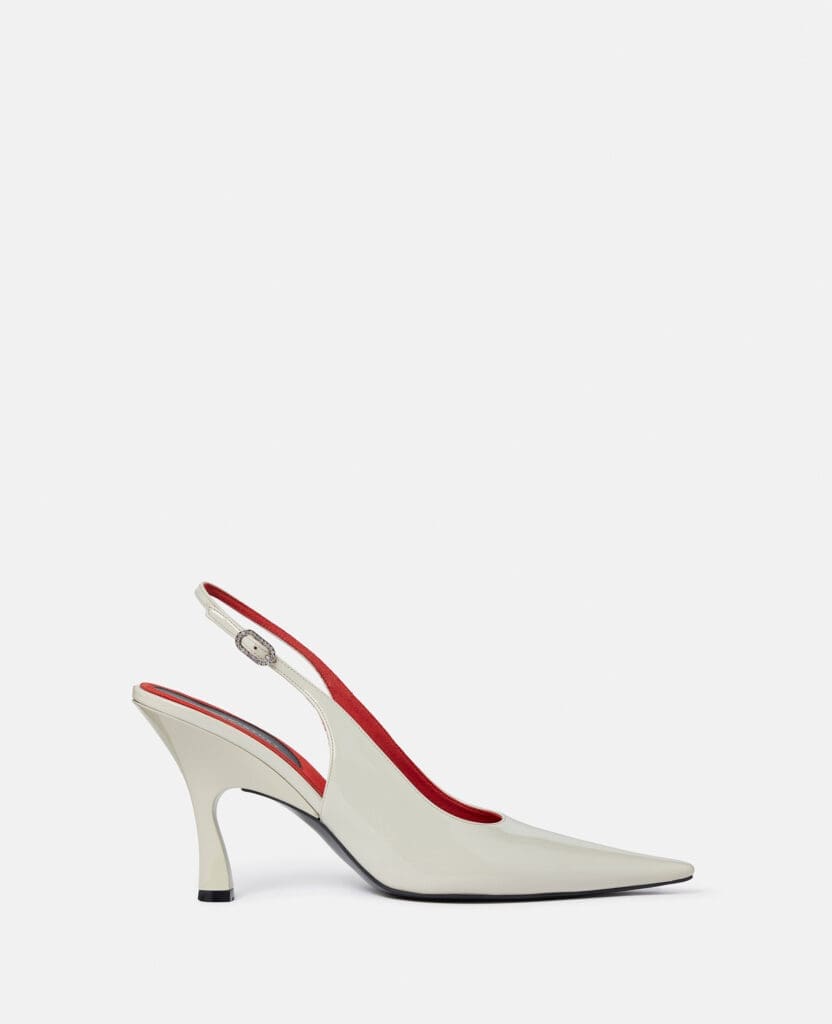 Stella McCartney Elsa Pointed Toe Slingbacks, $860.  (Photo by Enmi Yang)