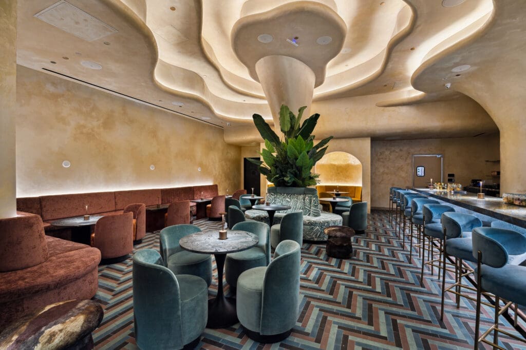 De Fortune, the sleek lounge in Regent Square, is open seven days a week, 4 pm to 2 am.  (Photo by Bill Krampitz)