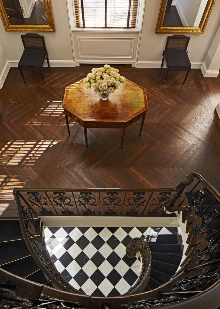 Designed by David Kleinberg, the Sutton Place home of Thom Browne and Andrew Bolton (Photo by William Abranowicz)
