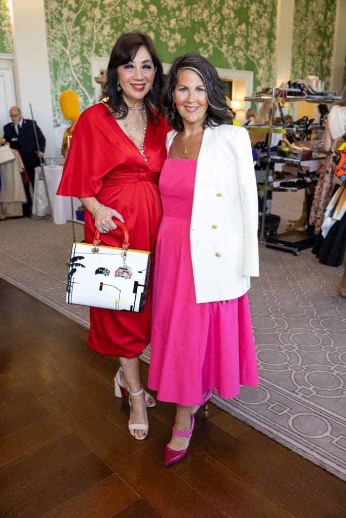 Dr. Alice Mao Brams, Saks Fifth Avenue GM Heidi Turney at the Reflections on Style luncheon