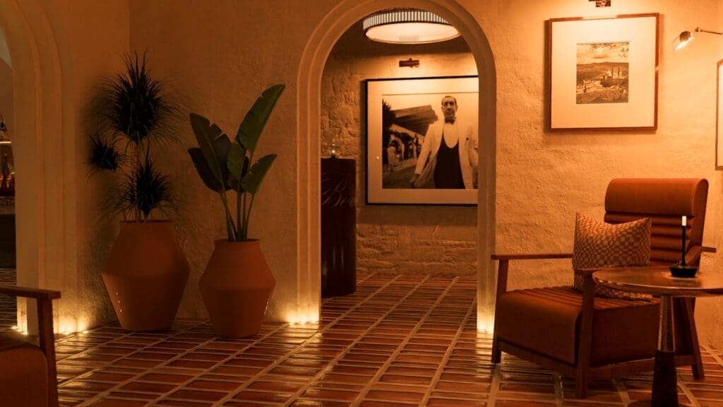 Thoughtful lighting and rich materials add warmth to Beverly’s Downtown’s underground space. (Courtesy)
