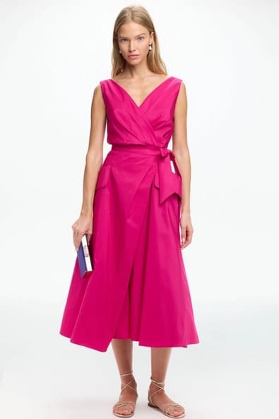 Polished silhouettes and feminine tailoring define Carolina Herrera’s spring-ready dresses. (Courtesy)