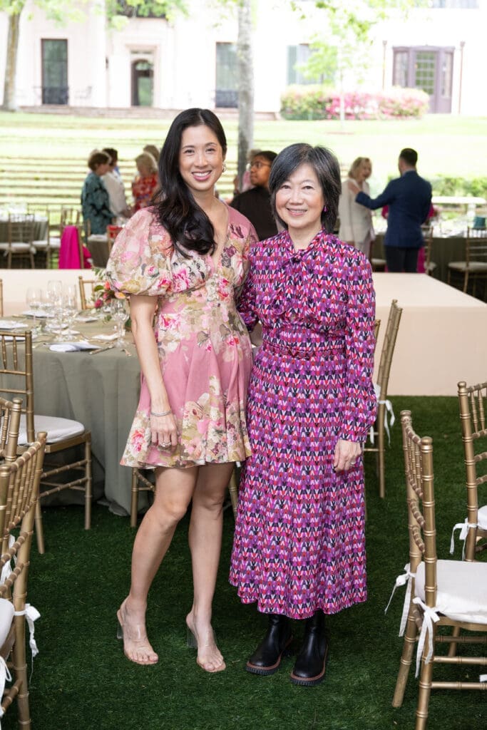 Carolyn Chao Sabat, Anne Chao at the Bayou Bend Fashion Show luncheon (Photo by Wilson Parish)