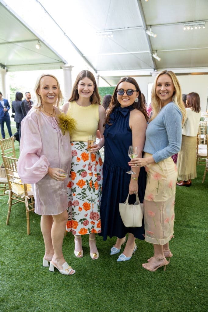 Carson Cone, Kendall Strait, Stephanie Tower, Kakki Reasoner at the Bayou Bend Fashion Show and Luncheon (Photo by Jenny Antill)