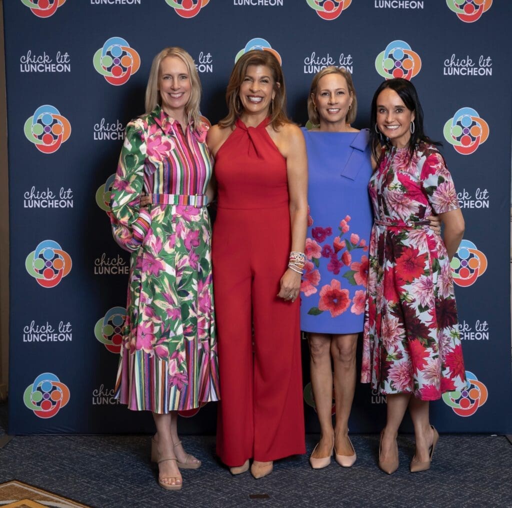 Chick Lit Luncheon co-chair Kelley Schadt, Hoda Kotb, co-chair Alison Malone, and CPD President and CEO Joanna Clarke (Photo by Tamytha Cameron, Celeste Cass, Thomas Garza, and Nate Rehlander)