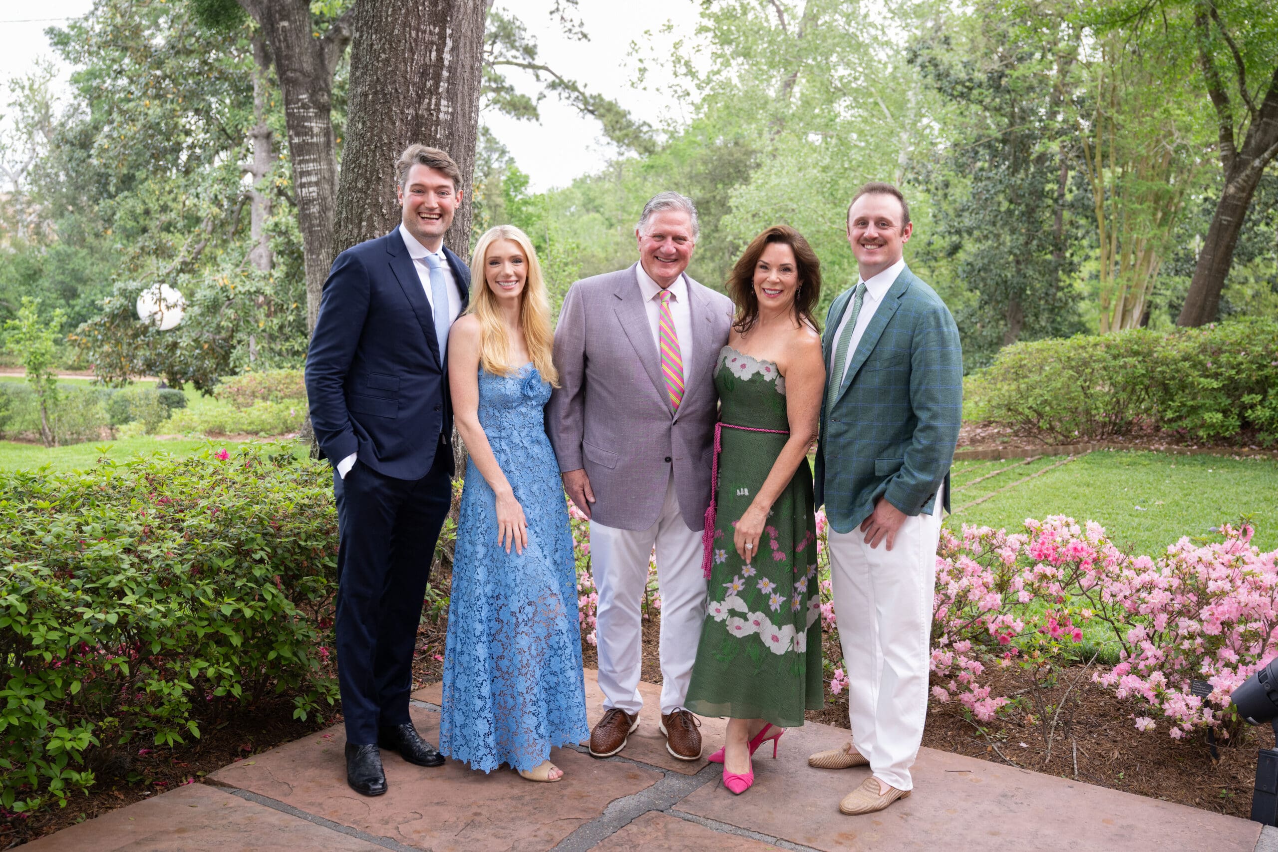 Connor Huff; Alanna Flores; Jim and Cherie Flores; Caldwell Flores; Photo by Wilson Parish