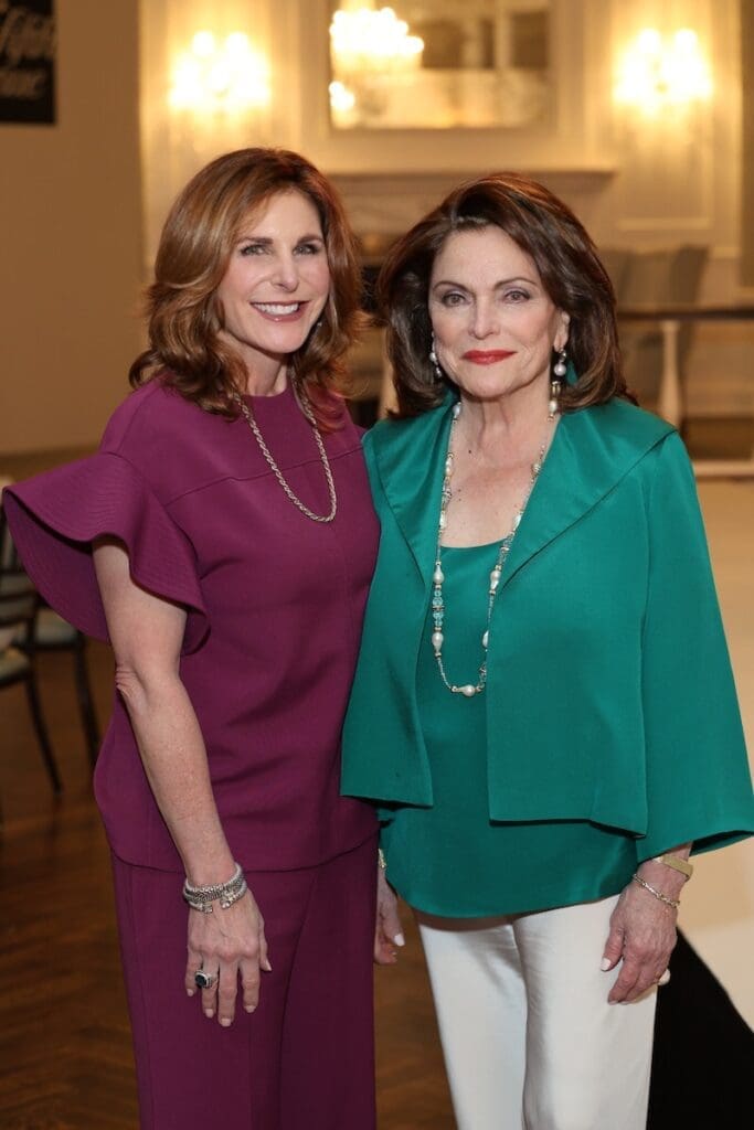 Cynthia Wolff and Icon luncheon honoree Beth Wolff at the Houston Symphony League Icon luncheon. (Photo by Priscilla Dickson)