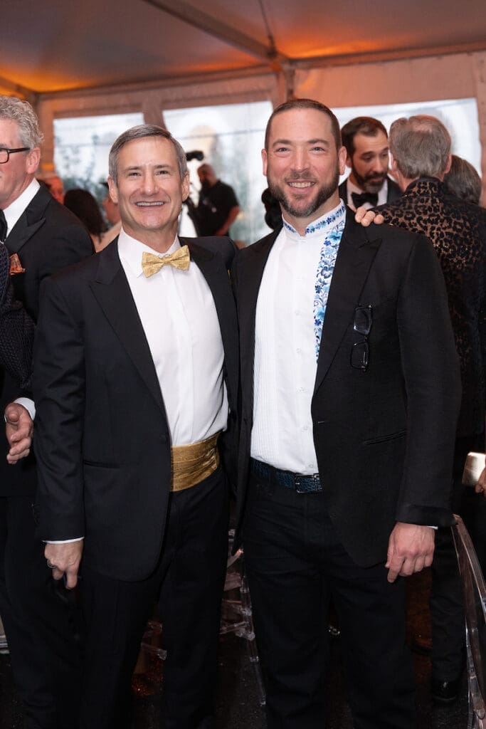 Dean Putterman, Ed Finger at Stages' 'Rhinestone Cowboys & Golden Vikings' gala (Photo by Wilson Parish)