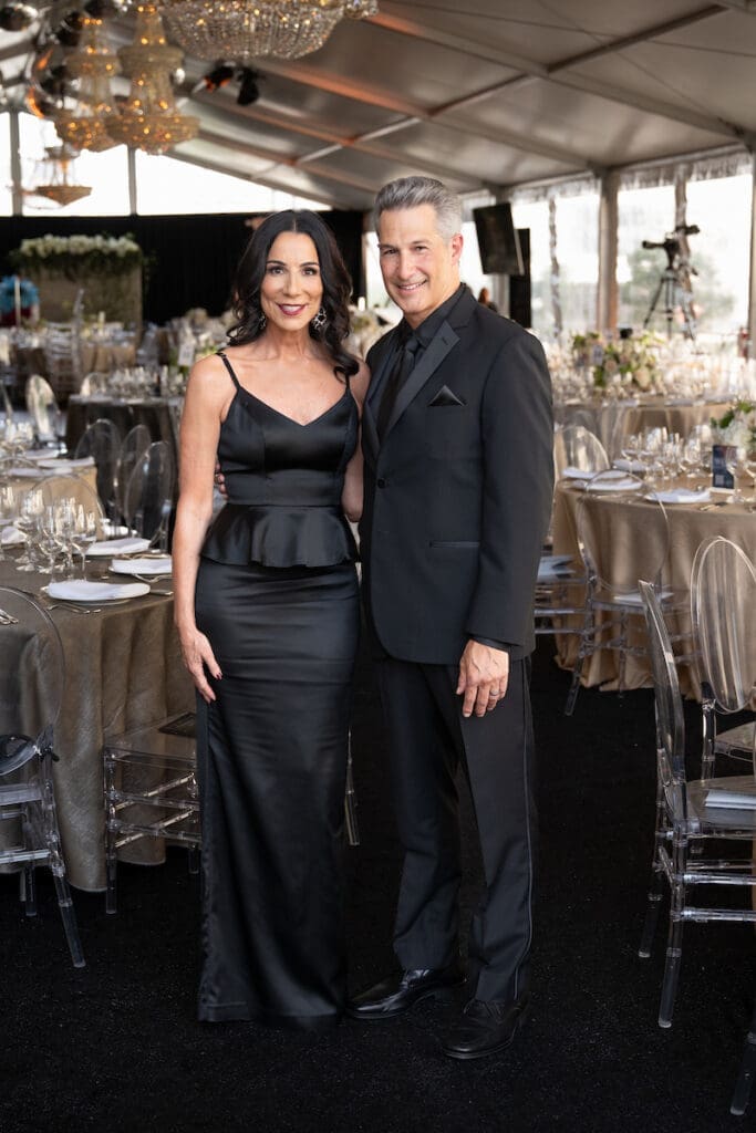 Denise Fennell, Rick Pasqualone at Stages' 'Rhinestone Cowboys & Golden Vikings' gala (Photo by Wilson Parish)